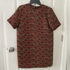 Zara Jacquard Floral Dress